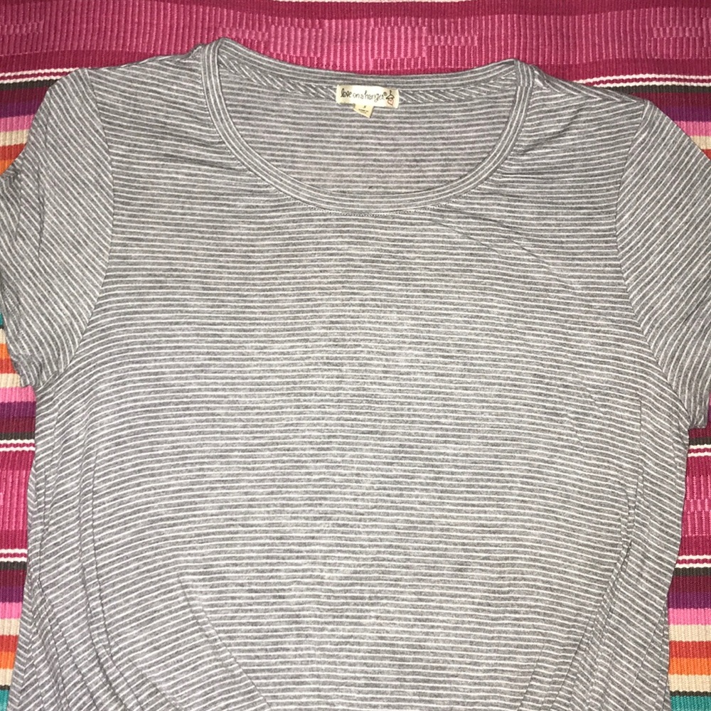 Dillard’s Striped Tie Blouse